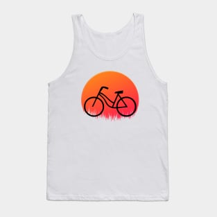 Cycling Retro Vintage Sunset Style Tank Top